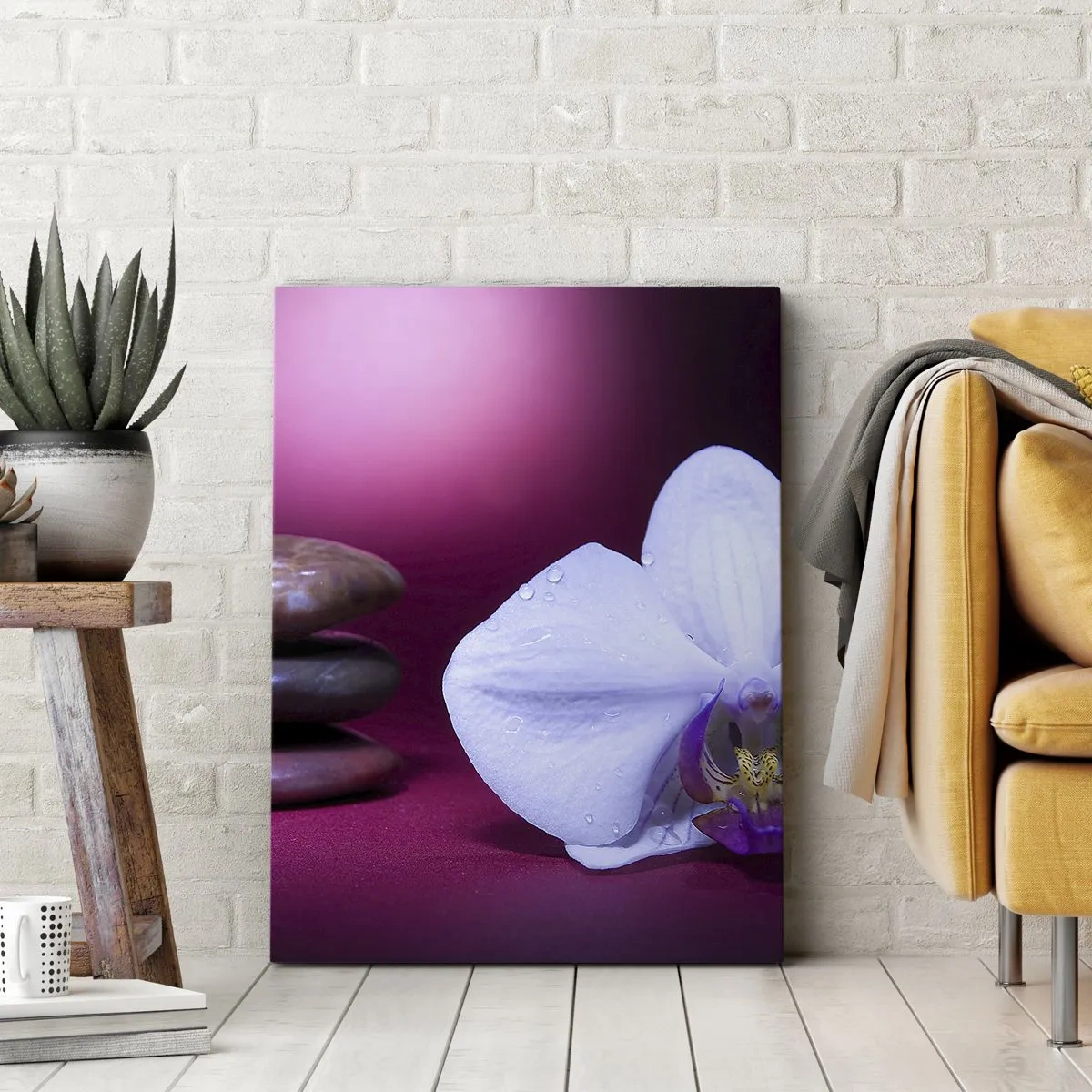 Obraz na plátne - Štúdia sviežosti vo fialovej - 50x70 cm