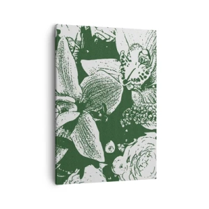 Obraz na plátne - Kytica – svet zelene - 50x70 cm