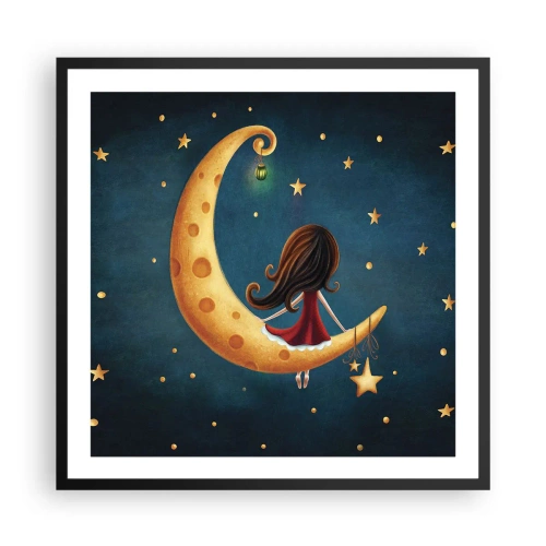Plagát v čiernom ráme - Kedysi dávno… - 60x60 cm
