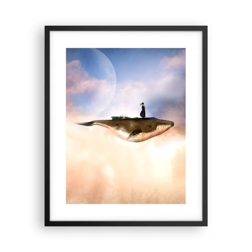 Plagát v čiernom ráme - Surrealistická cesta - 40x50 cm