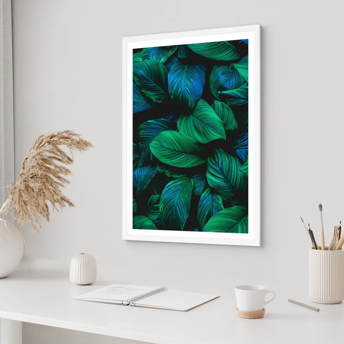 Plagát v bielom ráme - V zelenom dave - 61x91 cm