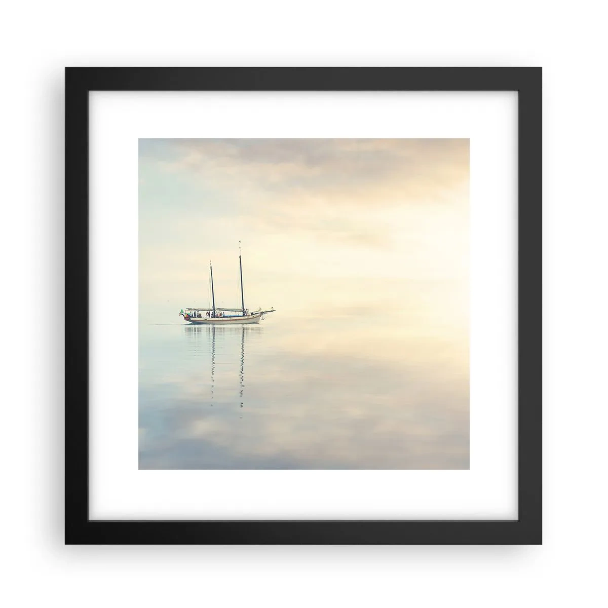 Plagát v čiernom ráme - V mori ticha - 30x30 cm