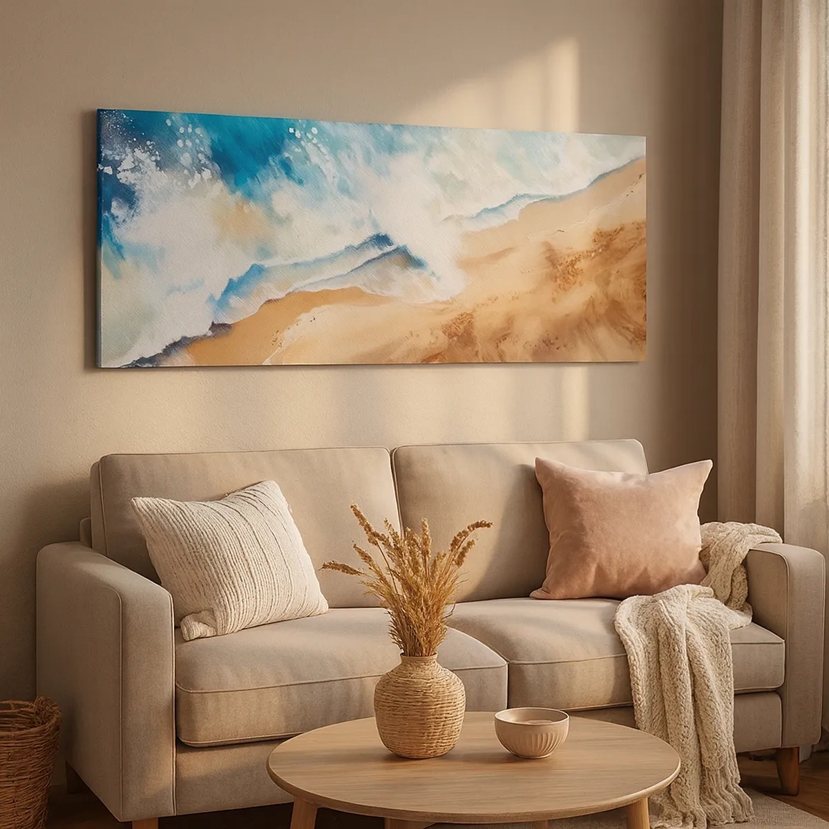 Obraz na plátne - Vlna, ktorá sa vracia - 30x30 cm