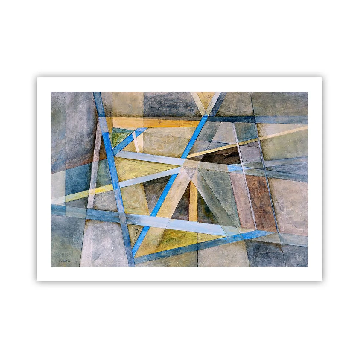 Plagát - Priamo alebo diagonálne? - 70x50 cm