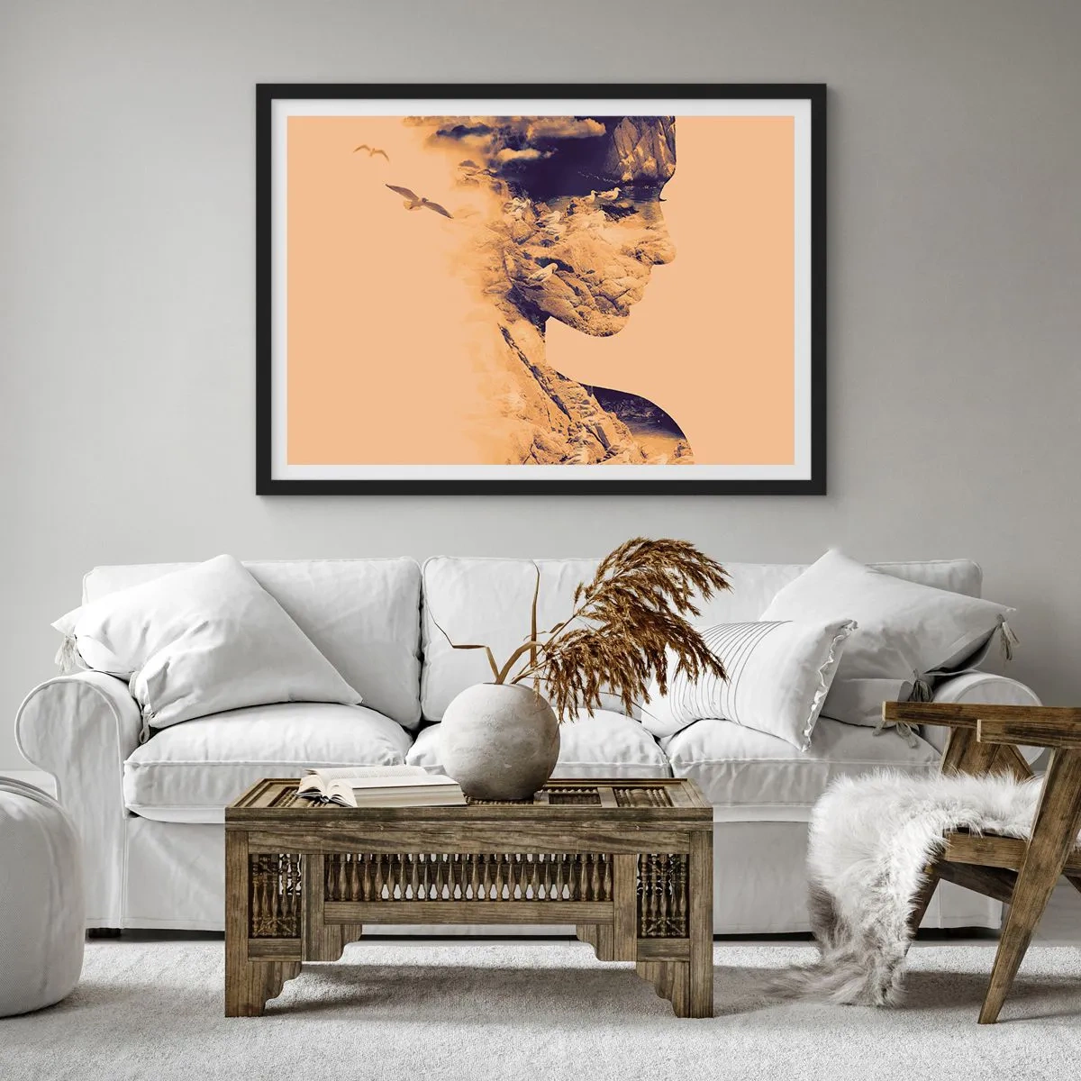 Plagát v čiernom ráme - Krásna od prírody - 91x61 cm