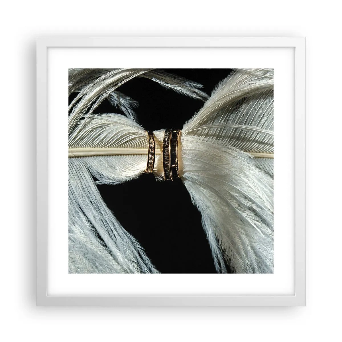 Plagát v bielom ráme - …a neopustím ťa…. - 40x40 cm