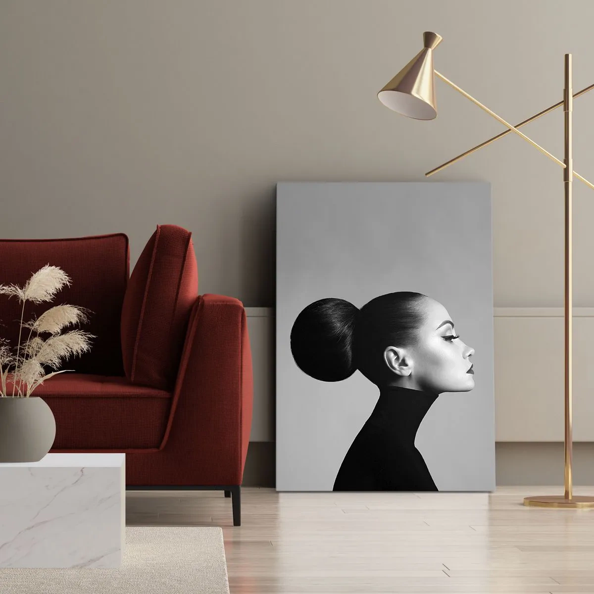 Obraz na plátne - Moderná Nefertiti - 65x120 cm