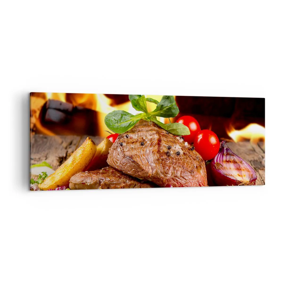 Obraz na plátne - Vykúzlené žiarou - 140x50 cm