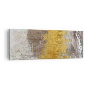 Obraz na plátne - Zlatistý závan - 140x50 cm