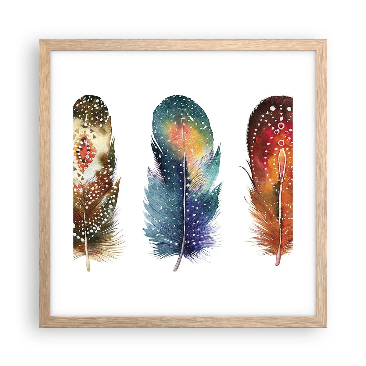 Plagát v ráme zo svetlého duba - Rituály, obrady, tajomstvá - 40x40 cm