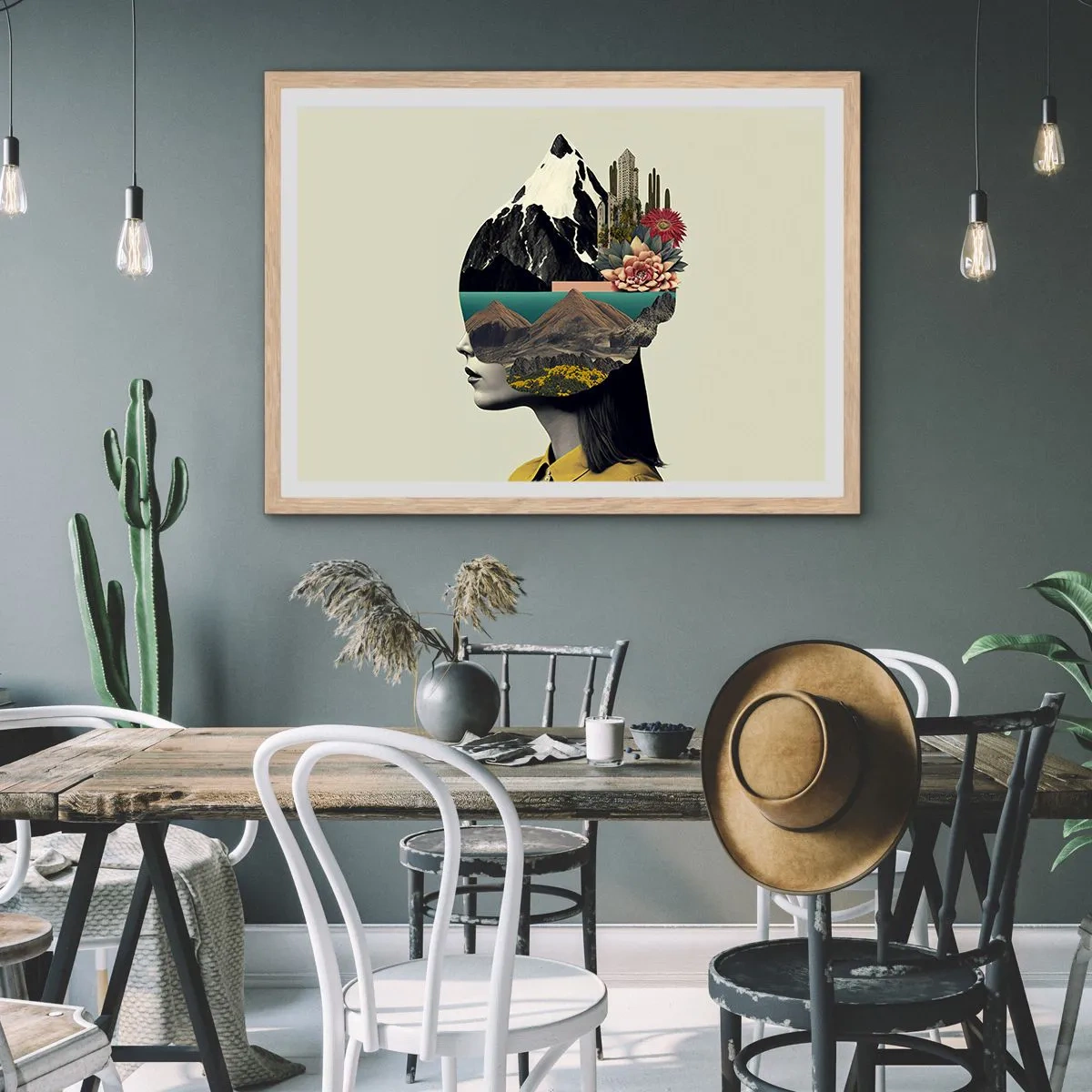 Plagát v ráme zo svetlého duba - Žena – vždy tajomstvo - 70x50 cm