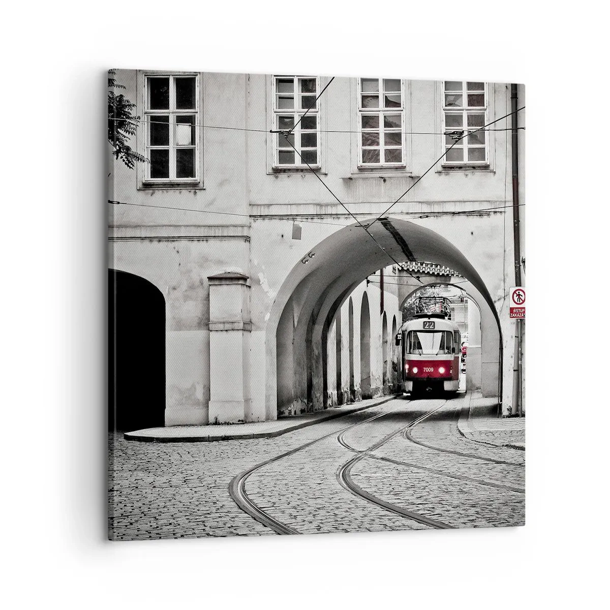 Obraz na plátne - Mestským labyrintom - 60x60 cm