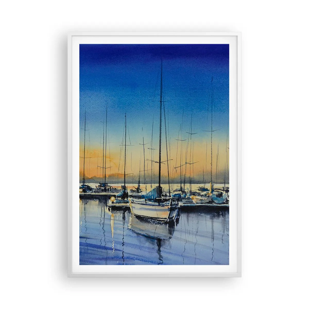 Plagát v bielom ráme - Koniec dobrého dňa - 70x100 cm