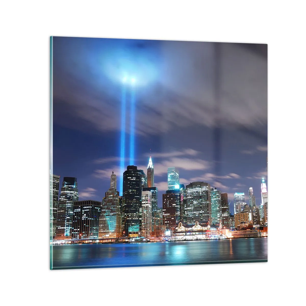 Obraz na skle - Svetlom dosiahnuť nebo - 60x60 cm