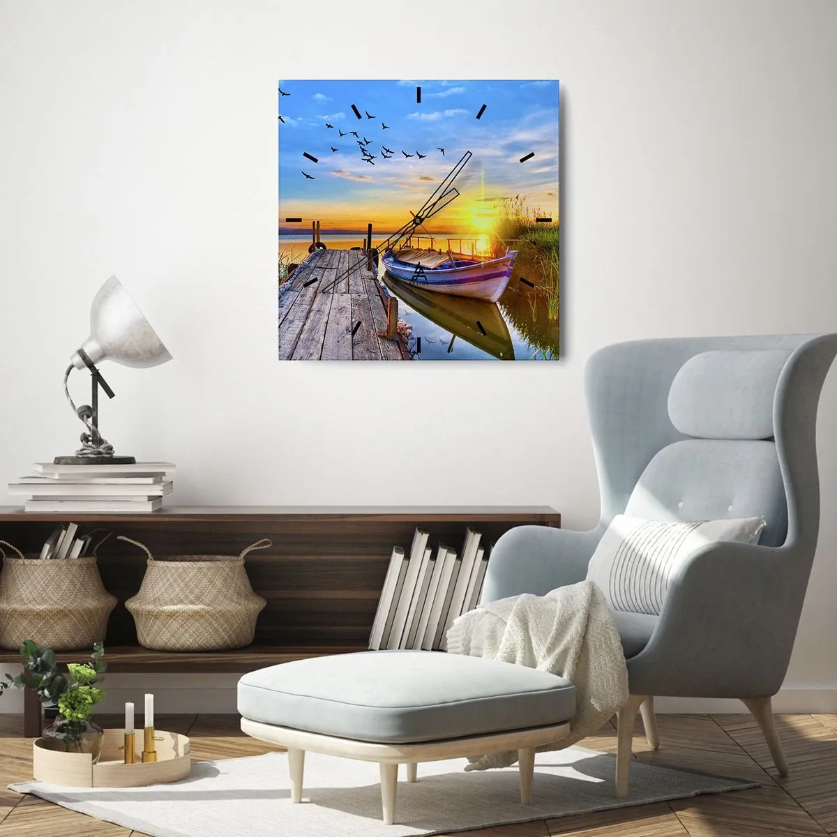 Nástenné hodiny - Dovidenia, do zajtrajška - 30x30 cm