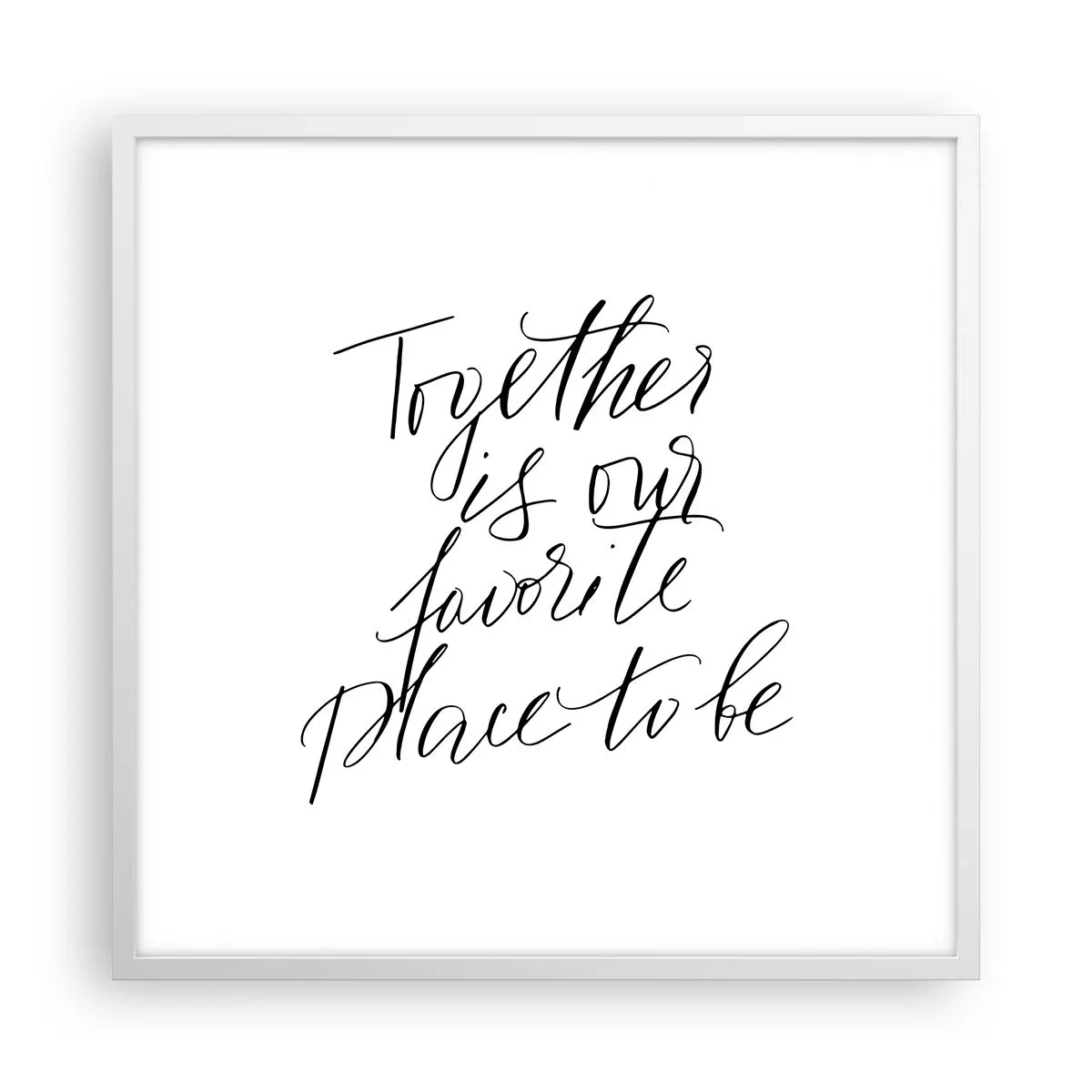 Plagát v bielom ráme - Cítite to tiež? - 60x60 cm