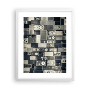 Plagát v bielom ráme - A všetko je v pohode - 40x50 cm