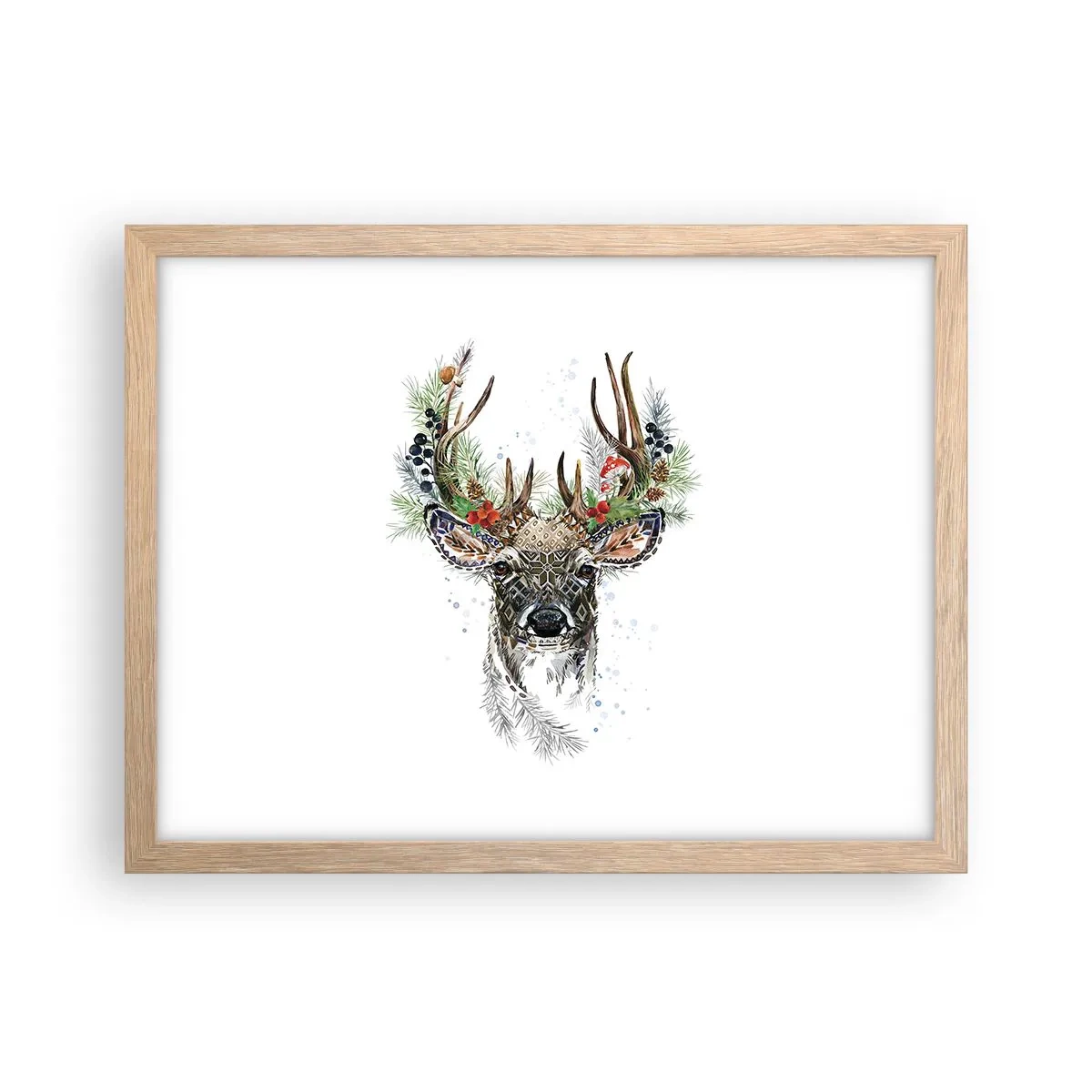 Plagát v ráme zo svetlého duba - V slávnostnom rúchu - 40x30 cm