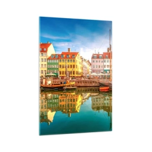 Obraz na skle - Pri vode hladkej ako zrkadlo - 70x100 cm