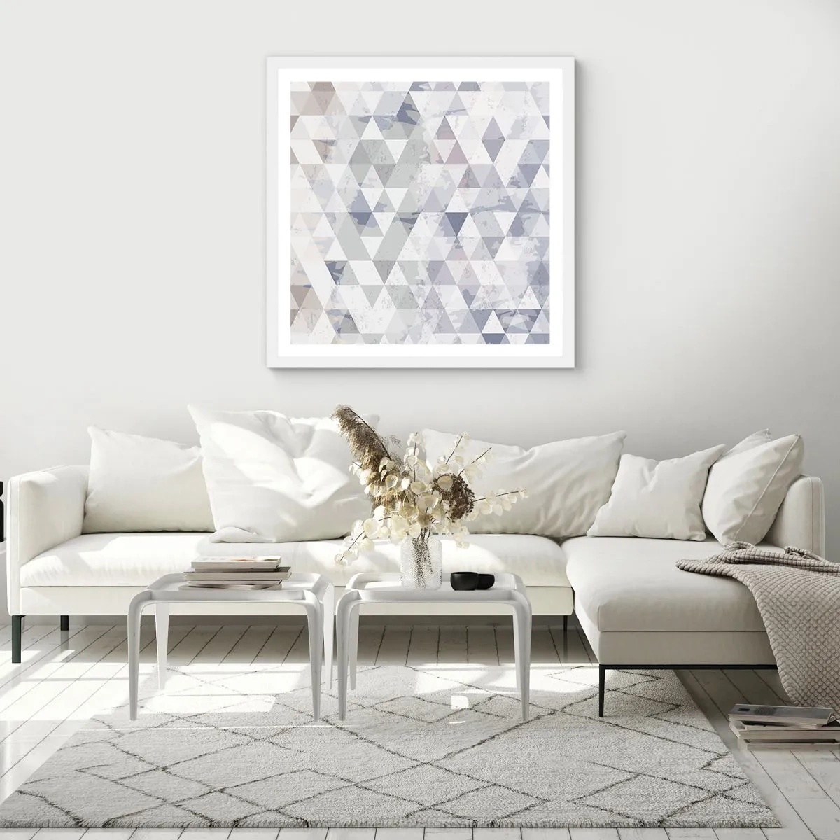 Plagát v bielom ráme - V rytme na tri - 60x60 cm