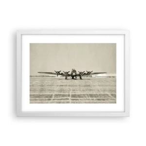 Plagát v bielom ráme - Ako vždy pripravený - 40x30 cm