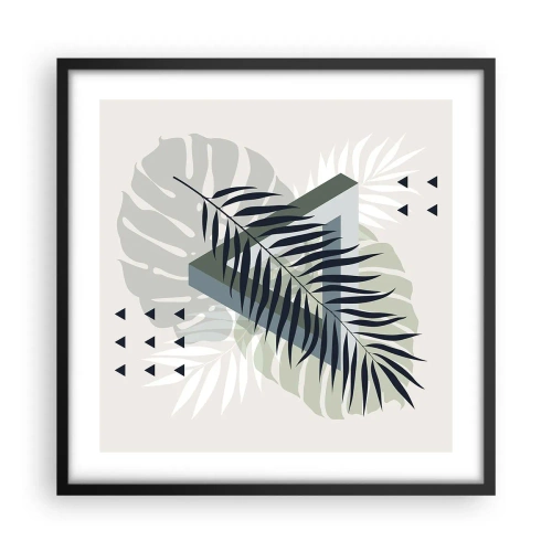 Plagát v čiernom ráme - Príroda a geometria – dva poriadky? - 50x50 cm