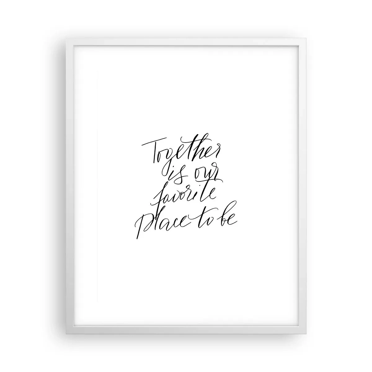 Plagát v bielom ráme - Cítite to tiež? - 40x50 cm