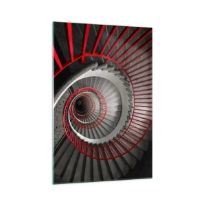 Obraz na skle - Architektonické hry - 70x100 cm