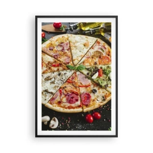 Plagát v čiernom ráme - Vejár chutí - 61x91 cm