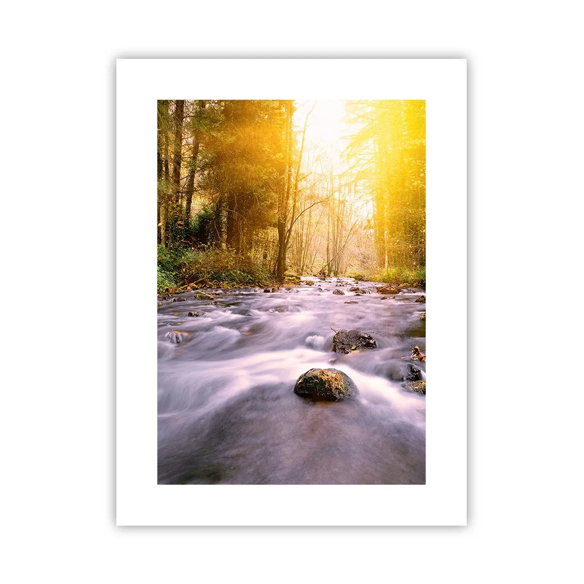 Plagát - Malachit v strieborno-zlatej podobe - 30x40 cm