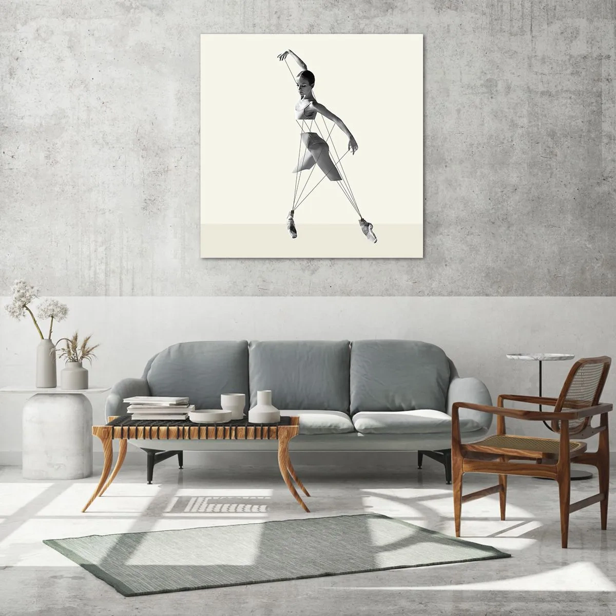 Obraz na skle - V divadle sveta - 40x40 cm