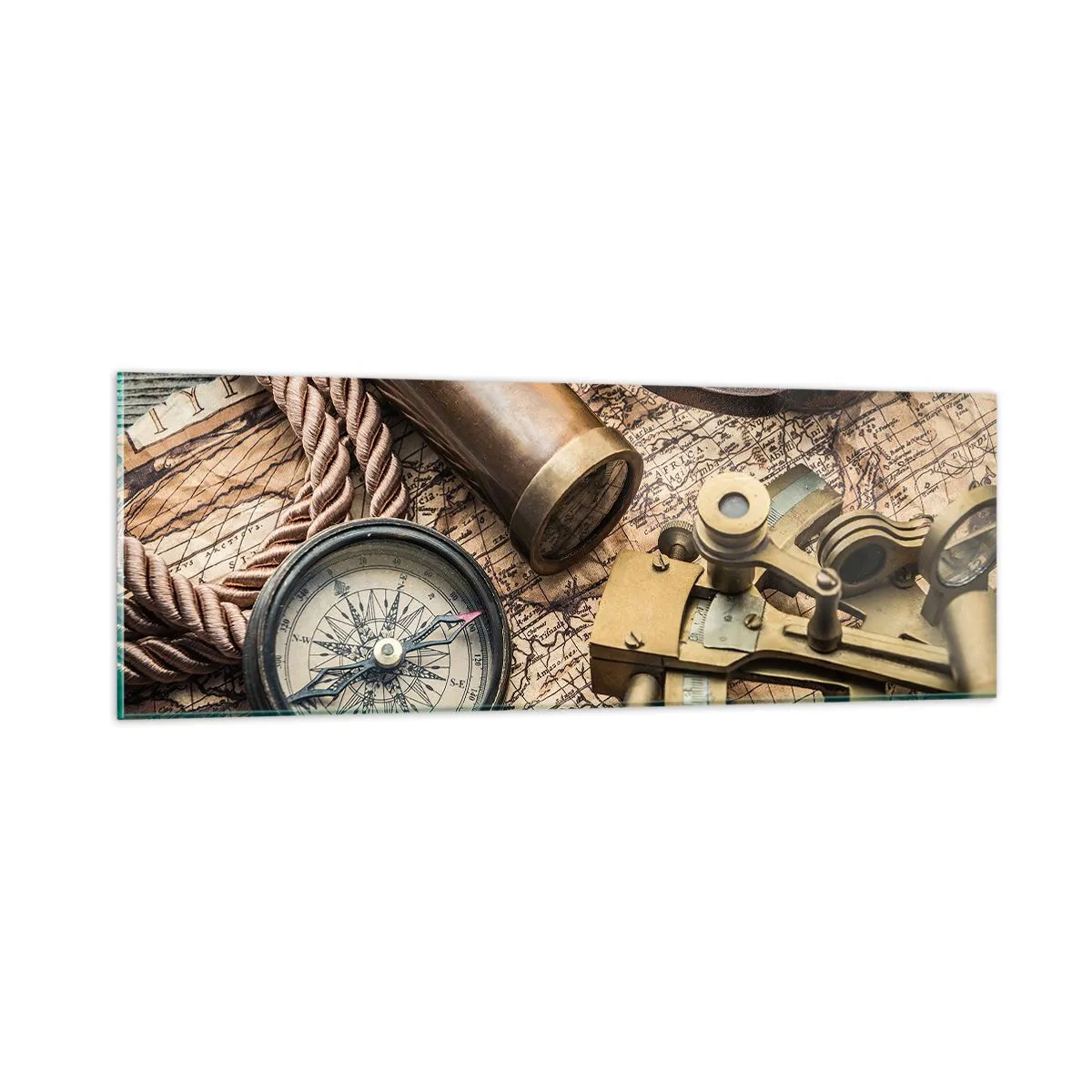 Obraz na skle - Urči smer - 90x30 cm