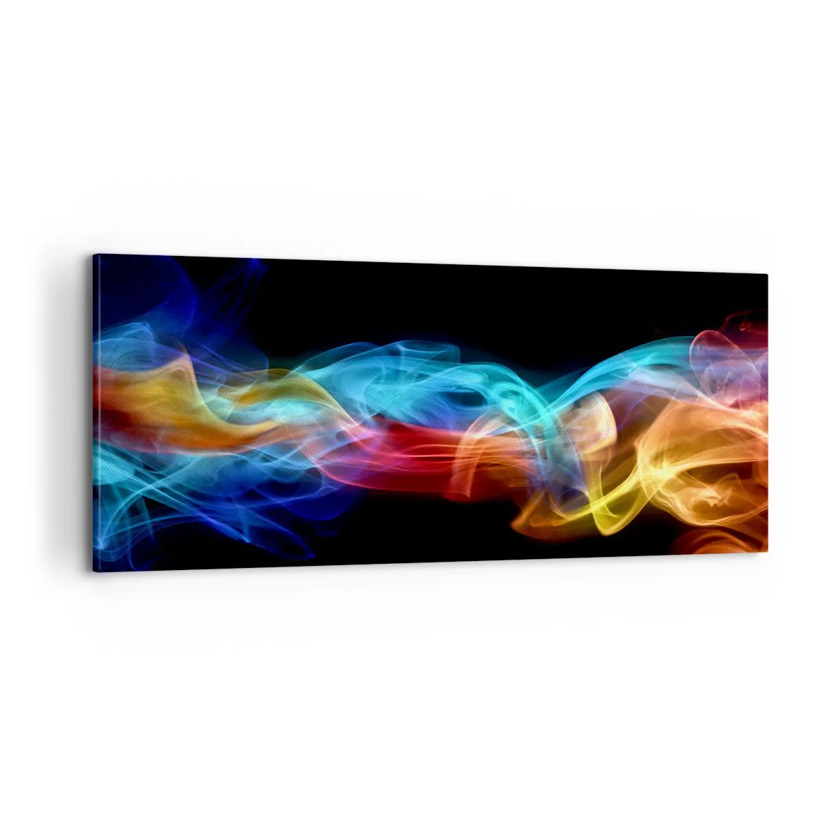 Obraz na plátne - Dúhový tanec hmly - 100x40 cm