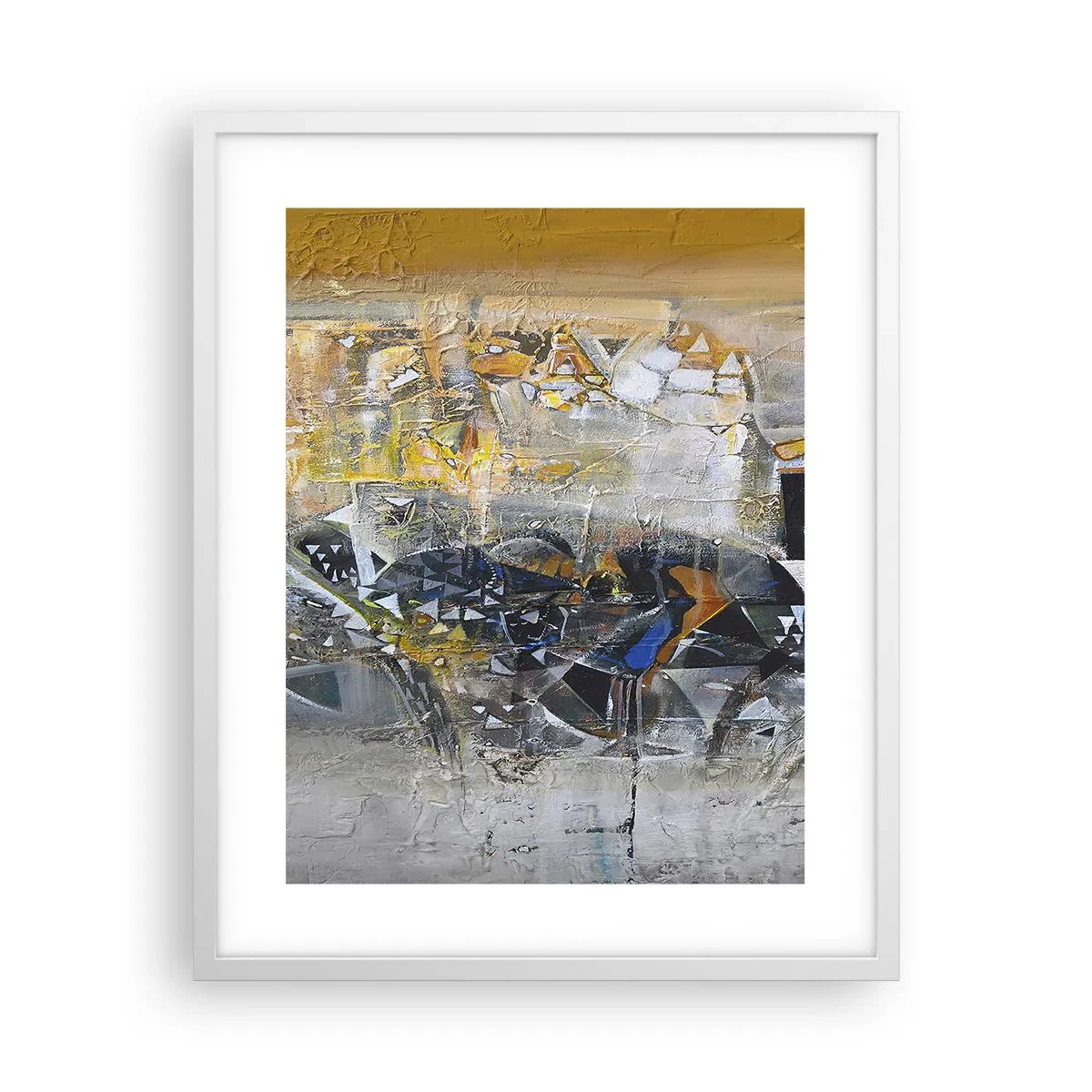 Plagát v bielom ráme - Všetko sa podarí - 40x50 cm