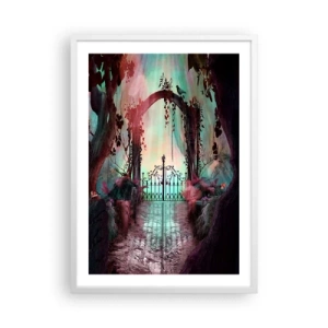Plagát v bielom ráme - Tajná záhrada - 50x70 cm