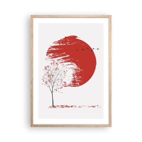 Plagát v ráme zo svetlého duba - Poznáte túto krajinu? - 50x70 cm