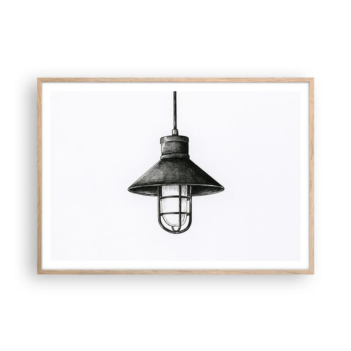 Plagát v ráme zo svetlého duba - Ako pred rokmi… - 100x70 cm