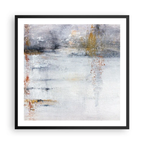 Plagát v čiernom ráme - Za závojom vzduchu - 60x60 cm