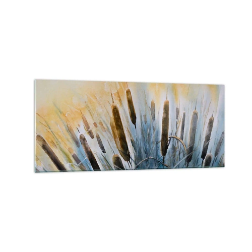 Obraz na skle - Chlad vody, žiara slnka - 120x50 cm