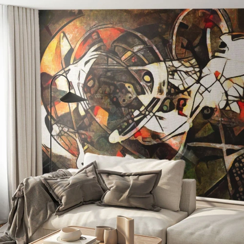 Fototapeta Premium Canvas - Počuješ pohyb? - Abstrakcia, kubizmus, Kus - 350x256 cm