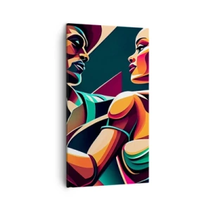 Obraz na plátne - V rytme srdca - 45x80 cm