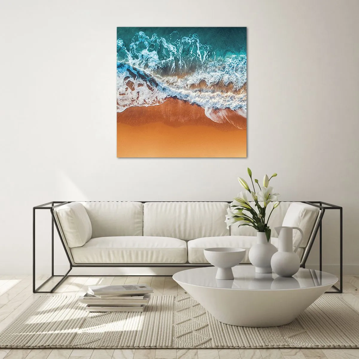 Obraz na skle - Vždy pár - 30x30 cm