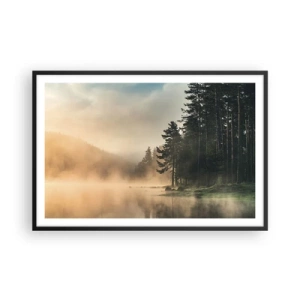 Plagát v čiernom ráme - Zrodenie dňa - 91x61 cm