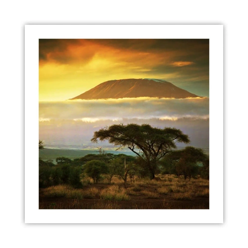 Plagát - Sen cestovateľa - 50x50 cm