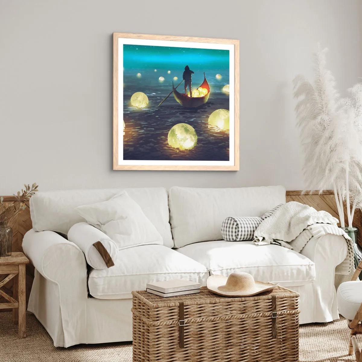 Plagát v ráme zo svetlého duba - Veci, o ktorých sa filozofom nezdá - 40x40 cm