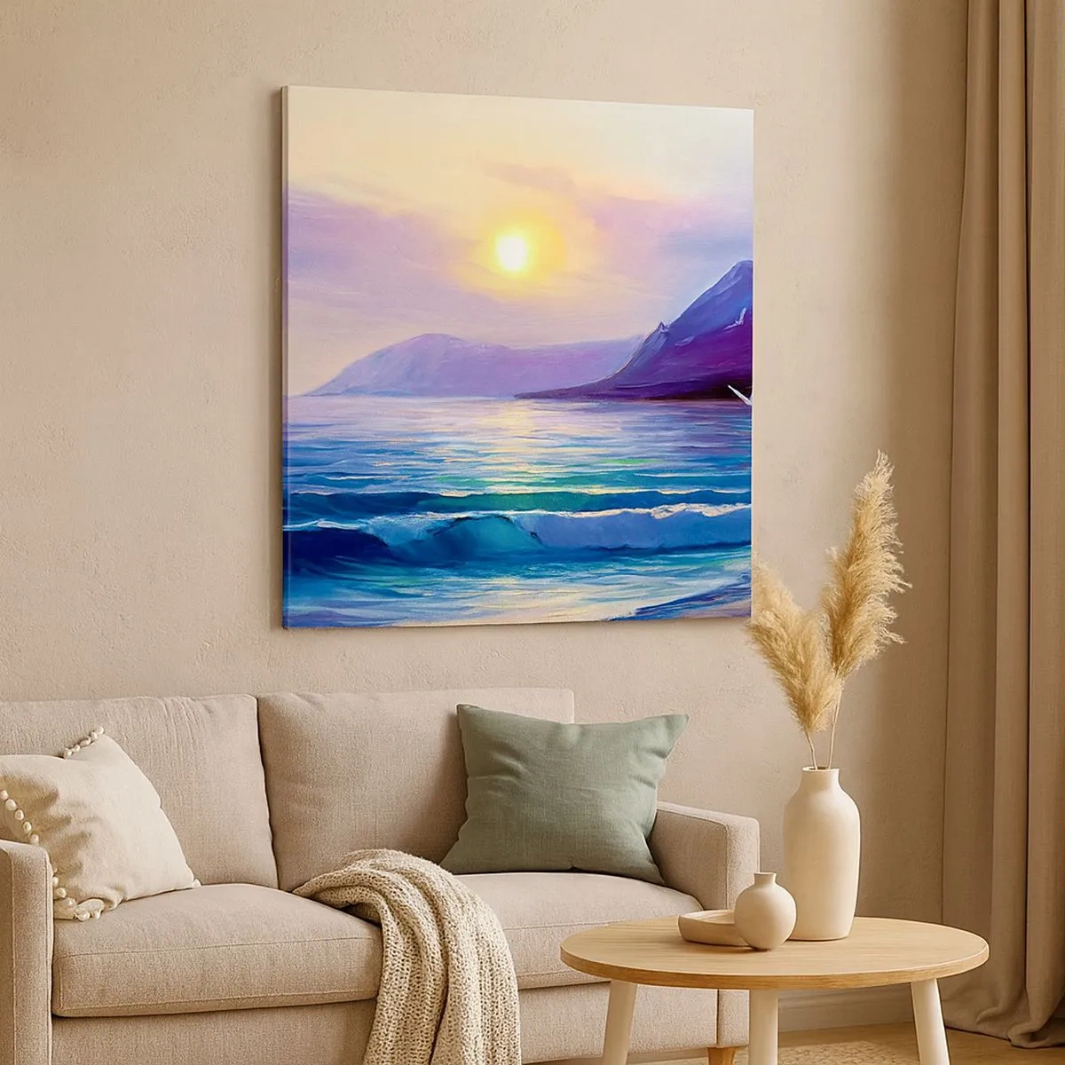 Obraz na plátne - Krištáľ vody a vzduchu - 30x30 cm