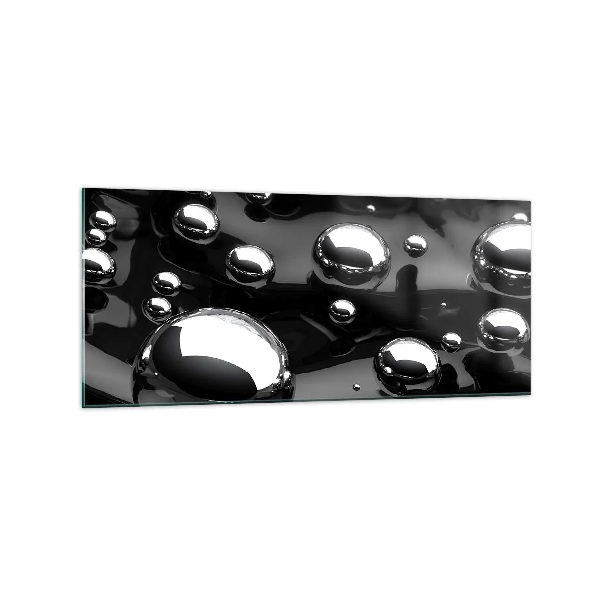 Obraz na skle - Z čiernej tône - 120x50 cm