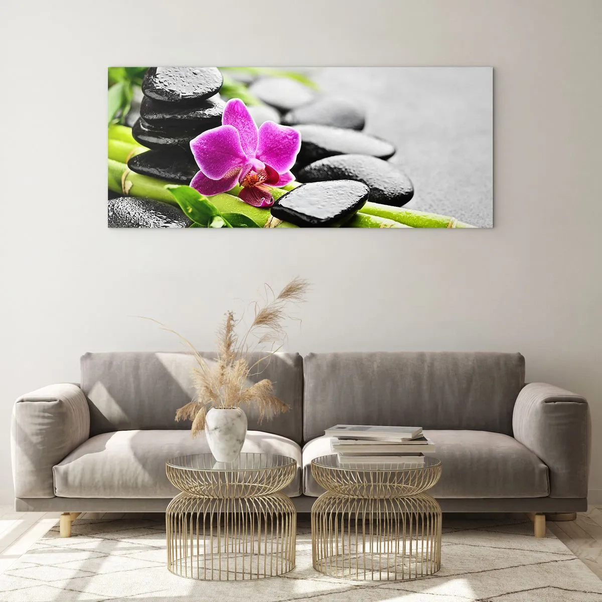 Obraz na skle - V pokojnej rovnováhe - 100x40 cm