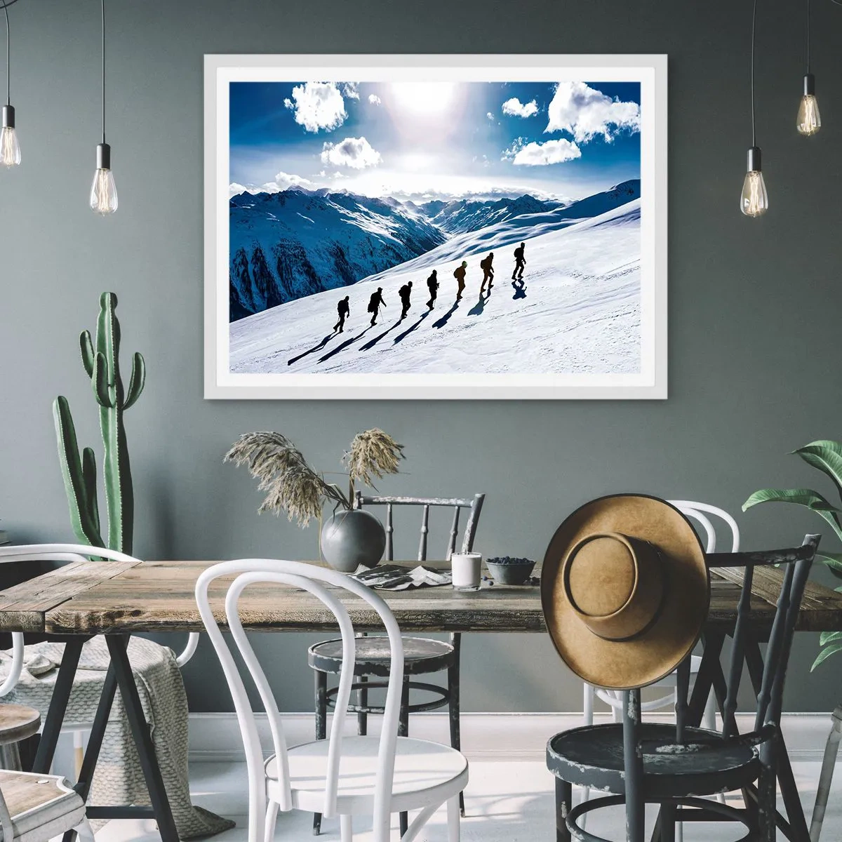 Plagát v bielom ráme - Tím dobývateľov - 100x70 cm