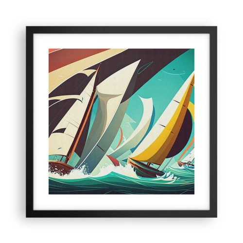 Plagát v čiernom ráme - Ako vychádzať so živlami - 40x40 cm